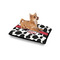 Cowprint w/Cowboy Outdoor Dog Beds - Small - IN CONTEXT