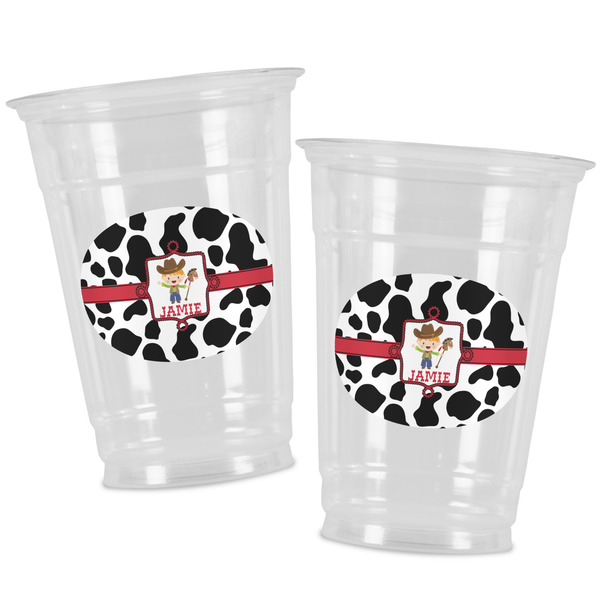 Cowprint w/Cowboy Party Cups - 16oz - Alt View