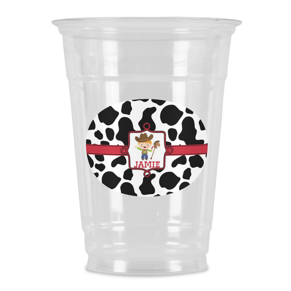 Custom Cowprint w/Cowboy Party Cups - 16oz (Personalized)
