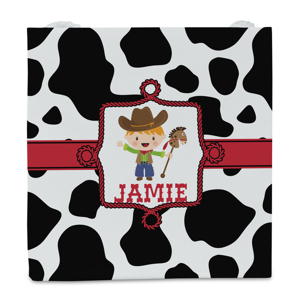 Cowprint w/Cowboy Party Favor Gift Bag - Gloss - Front