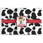 Cowprint w/Cowboy Disposable Paper Placemats (Personalized)
