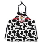 Cowprint w/Cowboy Apron Without Pockets w/ Name or Text