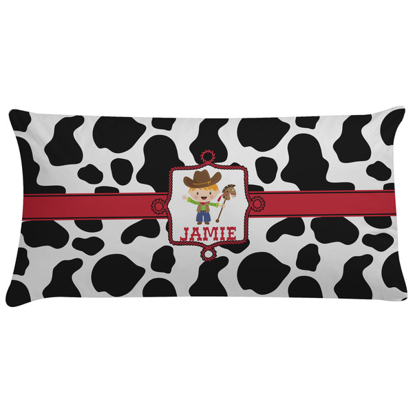 Custom Cowprint w/Cowboy Pillow Case - King (Personalized)
