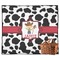 Cowprint w/Cowboy Outdoor Picnic Blanket (Personalized)