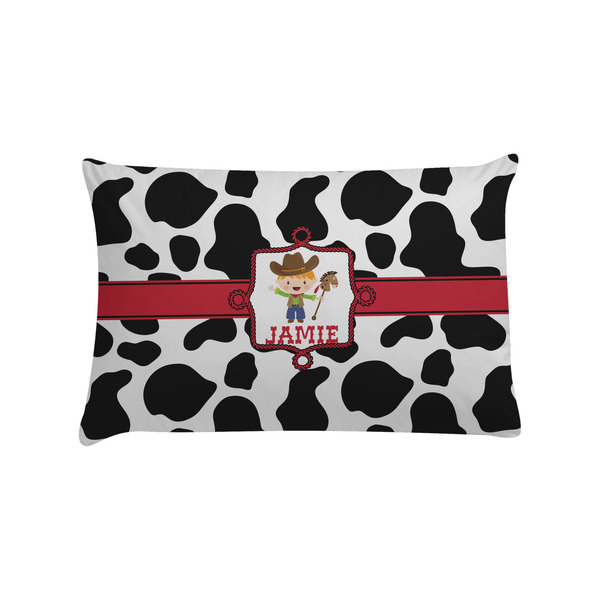 Custom Cowprint w/Cowboy Pillow Case - Standard (Personalized)