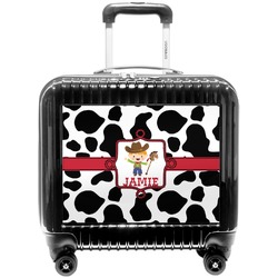 Cowprint w/Cowboy Pilot / Flight Suitcase (Personalized)
