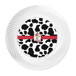 Cowprint w/Cowboy Plastic Party Dinner Plates - 10" (Personalized)