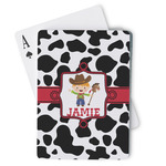 Cowprint w/Cowboy Playing Cards (Personalized)