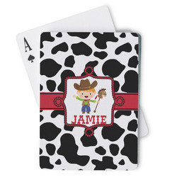 Cowprint w/Cowboy Playing Cards (Personalized)