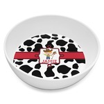 Cowprint w/Cowboy Melamine Bowl - 8 oz (Personalized)