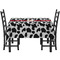 Cowprint w/Cowboy Rectangular Tablecloths - Side View