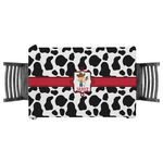 Cowprint w/Cowboy Tablecloth - 58"x58" (Personalized)