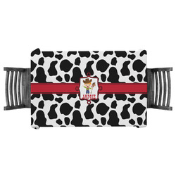 Cowprint w/Cowboy Tablecloth - 58"x58" (Personalized)