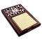 Cowprint w/Cowboy Red Mahogany Sticky Note Holder (Personalized)