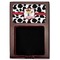 Cowprint w/Cowboy Red Mahogany Sticky Note Holder - Flat