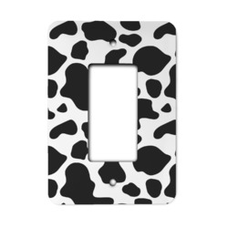 Cowprint w/Cowboy Rocker Style Light Switch Cover (Personalized)