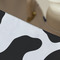 Cowprint w/Cowboy Large Rope Tote - Close Up View