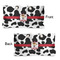 Cowprint w/Cowboy Large Rope Tote - From & Back View