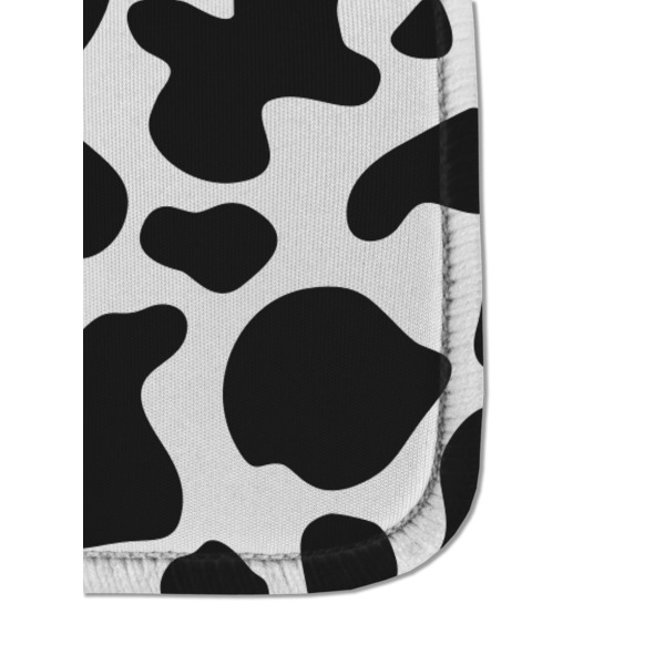 Cowprint w/Cowboy Sanitizer Holder Keychain - Detail