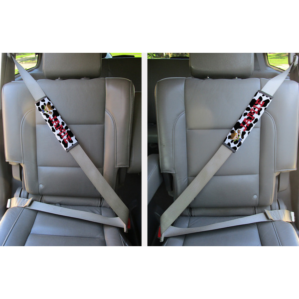 Cowprint w/Cowboy Seat Belt Covers (Set of 2 - In the Car)