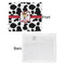 Cowprint w/Cowboy Security Blanket - Front & White Back View