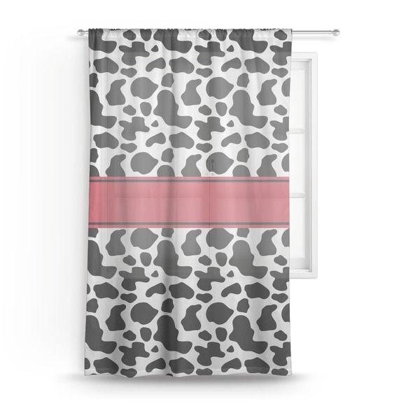 Custom Cowprint w/Cowboy Sheer Curtain