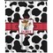 Cowprint w/Cowboy Extra Long Shower Curtain - 70"x84" (Personalized)