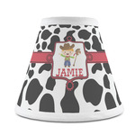 Cowprint w/Cowboy Chandelier Lamp Shade (Personalized)