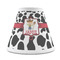 Cowprint w/Cowboy Small Chandelier Lamp - FRONT