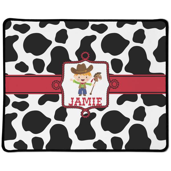Cowprint w/Cowboy Small Gaming Mats - APPROVAL