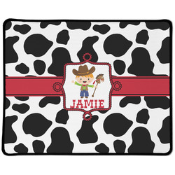 Cowprint w/Cowboy Large Gaming Mouse Pad - 12.5" x 10" (Personalized)