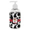 Cowprint w/Cowboy Plastic Soap / Lotion Dispenser (8 oz - Small - White) (Personalized)
