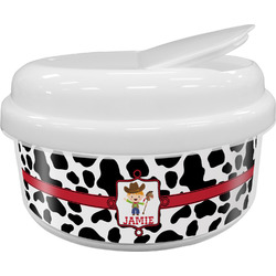 Cowprint w/Cowboy Snack Container (Personalized)