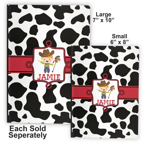 Cowprint w/Cowboy Soft Cover Journal - Compare