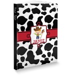 Cowprint w/Cowboy Softbound Notebook - 5.75" x 8" (Personalized)