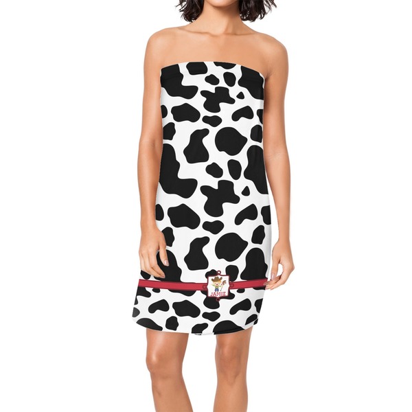 Custom Cowprint w/Cowboy Spa / Bath Wrap (Personalized)