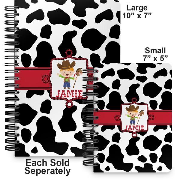Cowprint w/Cowboy Spiral Journal - Comparison