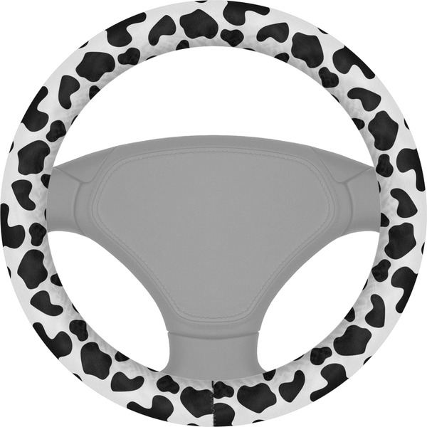 Custom Cowprint w/Cowboy Steering Wheel Cover