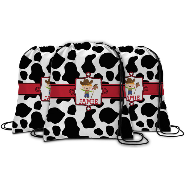 Cowprint w/Cowboy String Backpack - MAIN