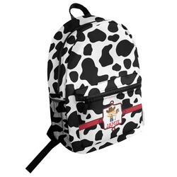 Cowprint w/Cowboy Student Backpack (Personalized)