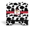 Cowprint w/Cowboy Stylized Tablet Stand - Front without iPad