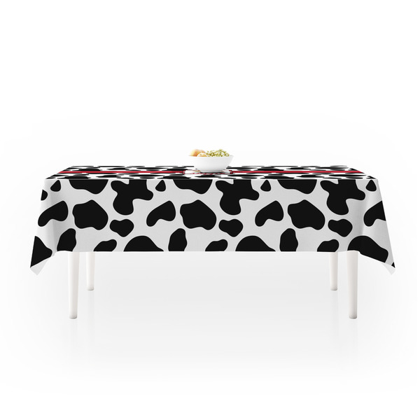 Cowprint w/Cowboy Tablecloths (58"x102") - MAIN