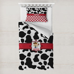 Cowprint w/Cowboy Toddler Bedding Set - With Pillowcase (Personalized)