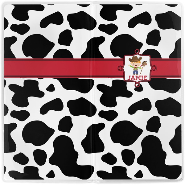 Cowprint w/Cowboy Vinyl Document Wallet - Apvl