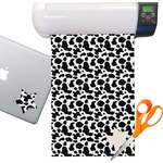 Cowprint w/Cowboy Sticker Vinyl Sheet (Permanent)