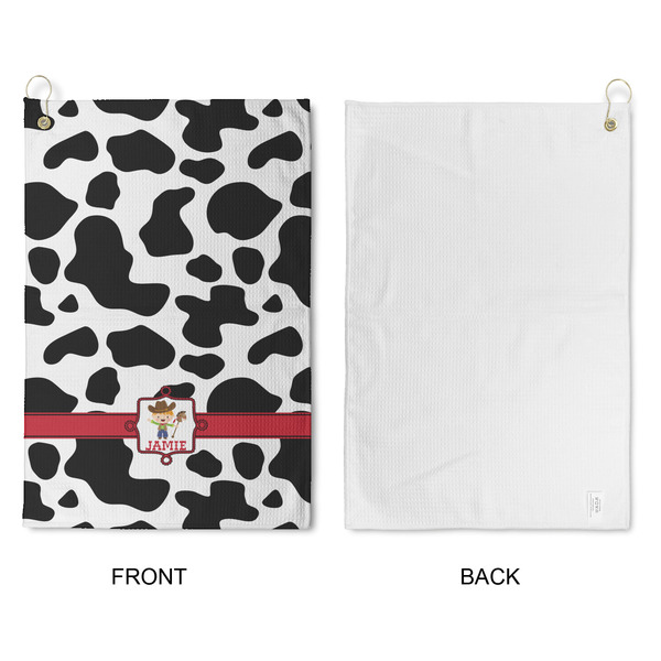 Cowprint w/Cowboy Waffle Weave Golf Towel - Approval