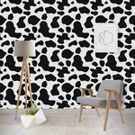 Cowprint w/Cowboy Wallpaper & Surface Covering (Water Activated - Removable)