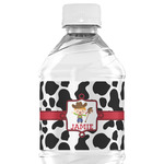 Cowprint w/Cowboy Water Bottle Labels - Custom Sized (Personalized)