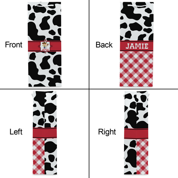 Cowprint w/Cowboy Wine Gift Bag - Gloss - Approval