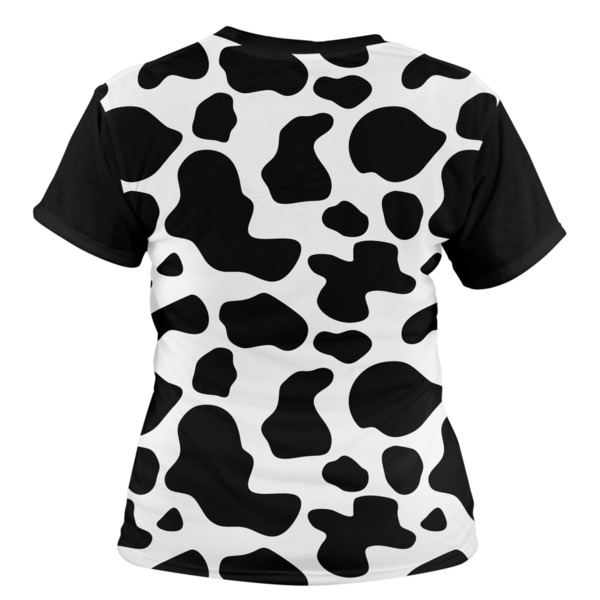 Cowprint w/Cowboy Women's T-shirt Back